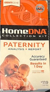 HomeDNA Collection Mail In Kit Paternity Analysis + Report Test $139 Lab Fee Req