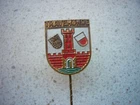 A126) Old Pin Badge - TRAVEMÜNDE Baltic Sea near LÜBECK - City Coat of Arms Local Coat of Arms