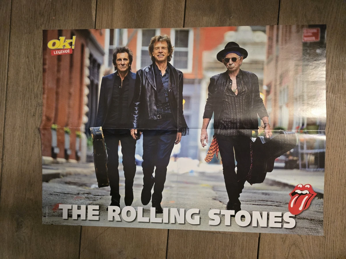 Måneskin / Rolling Stones    - Very rare poster from Croatia  2025 58x42 cm NEW!