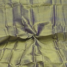 Vintage Green Dual Tone 100 Pure Silk Sari Remnant 4YD Craft Fabric Silk Scrap