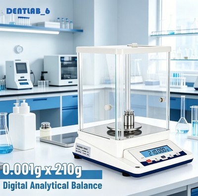 0.001g x 210g Lab Scale Digital Electronic Analytical Balance Precision New