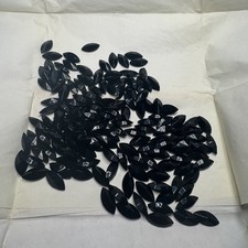 VTG Swarovski Crystals Jet Un-foiled 288pcs 7mmx15mm Black Rhinestones