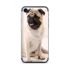 Apple iPhone 7 / 8 Skins Decal Wrap Pug Mug, cute pug