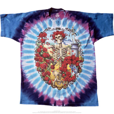 GRATEFUL DEAD-BERTHA 30TH ANNIVERSARY-2 Sided TIE DYE T SHIRT S-M-L-XL-2X Garcia