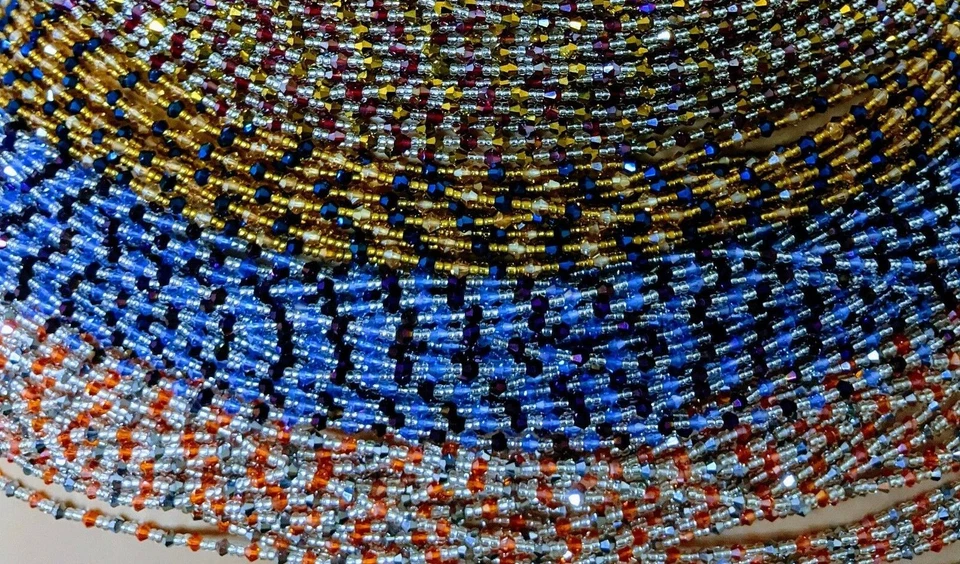 Хрустальный галстук на африканской талии бисер талии живота цепочка / читать описание - Изображение 2 из 4