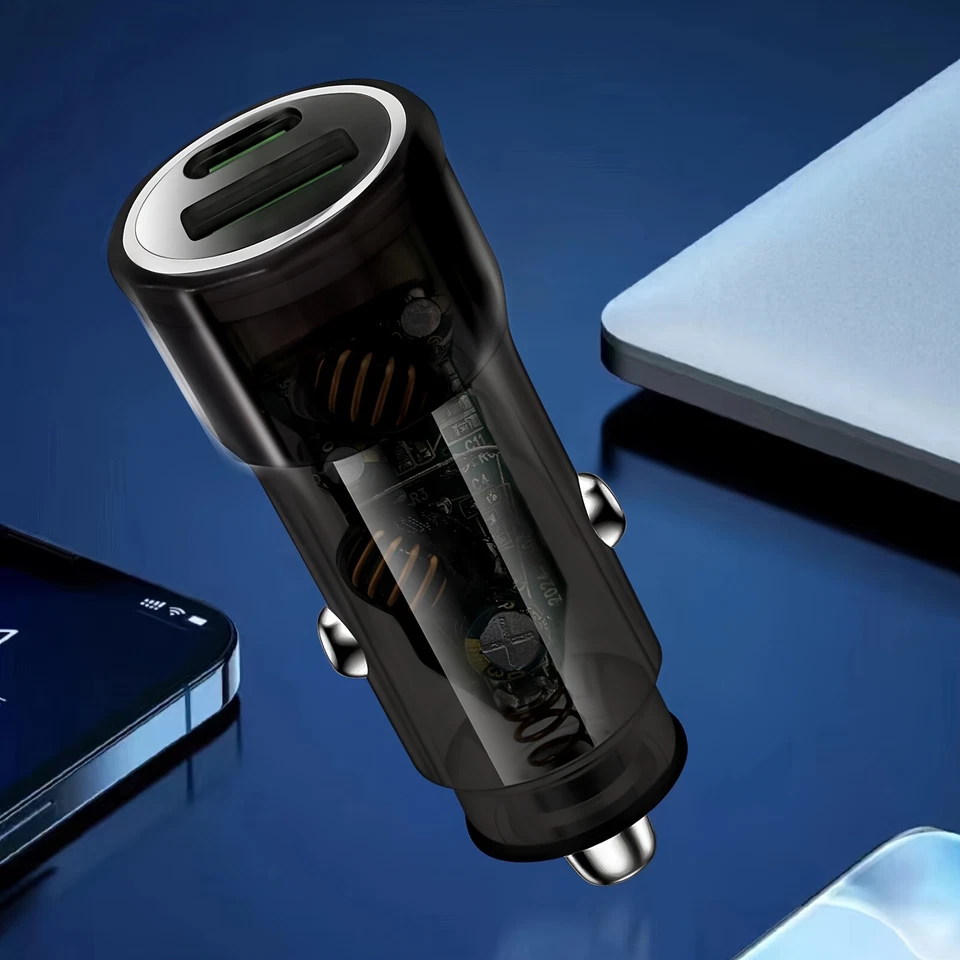 30W Fast Charge USB PD Type-C Car Charger Adapter For iPhone 15 14 13 12 Pro Max - Image 4 of 4