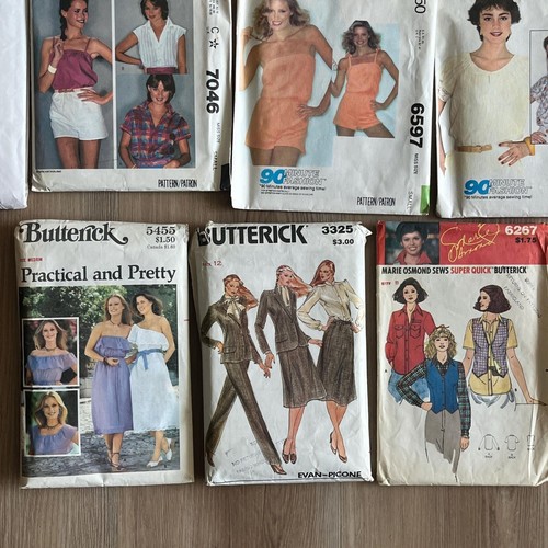 Lot of 15 Vintage Size 10 12 14 Sewing Patterns Misses 1980s-1990s - Picture 6 of 6
