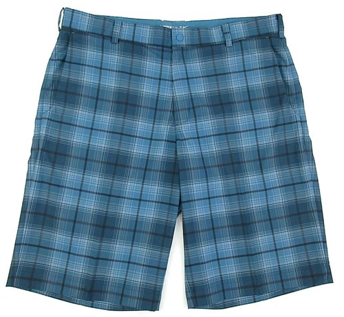 Nike Golf Tech Plaid 12” Shorts Teal 
