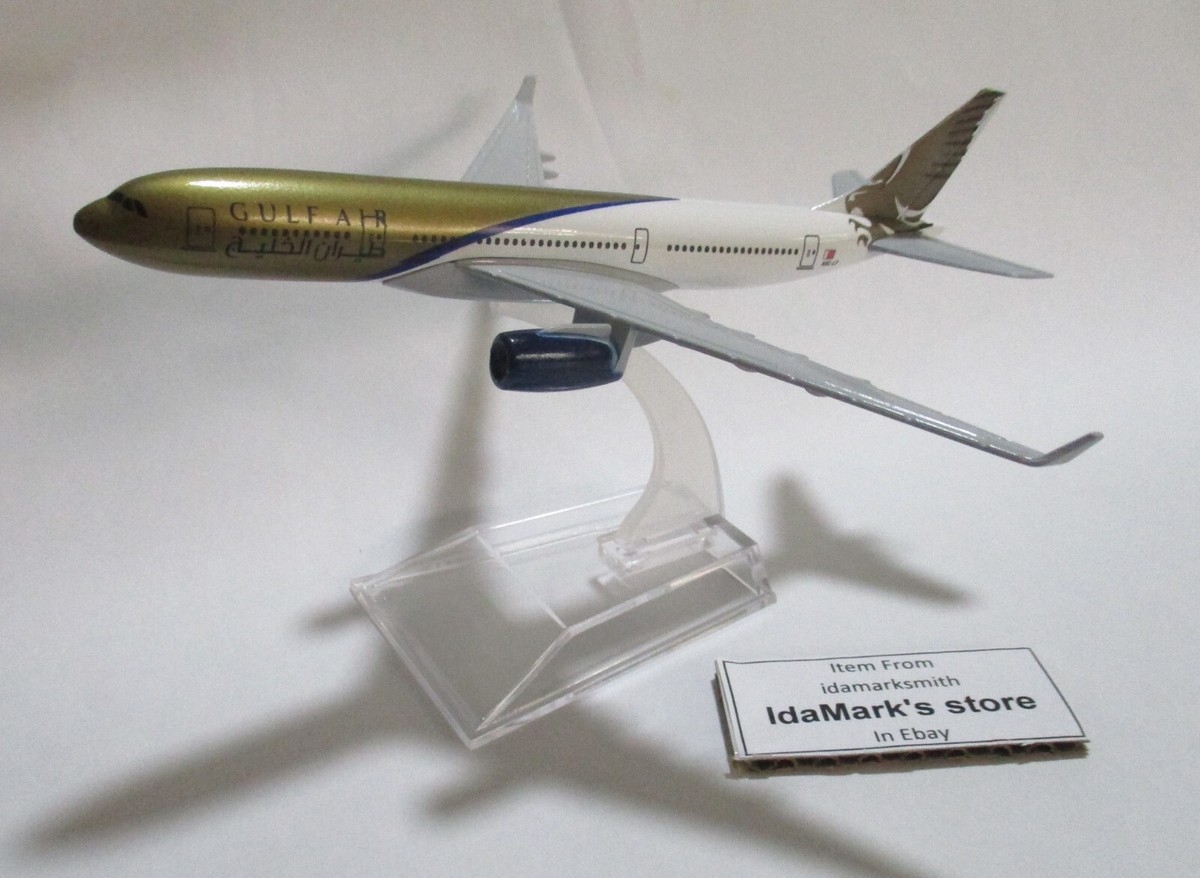GULF AIR GF Die cast Model Airbus A330 15cm Plane Bahrain Diecast