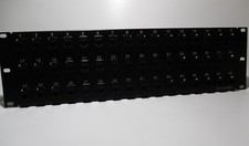 Avextras SG382 48 Port 3U Rack Mount Keystone CAT6 RJ45 Network Patch Panel