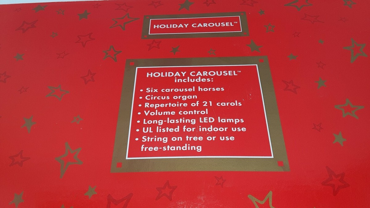 Vintage Mr Christmas Holiday Carousel Light Musical 6 Horses Vintage Mr Christmas Holiday Carousel Light Musical 6 Horses