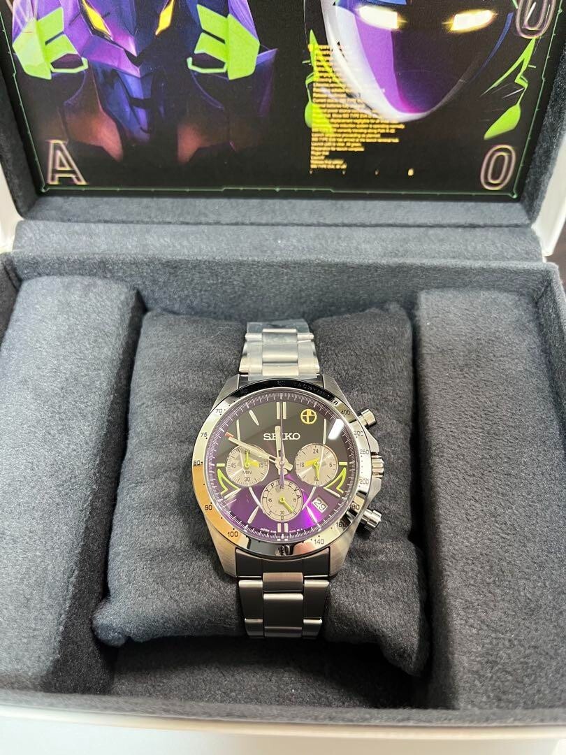 Seiko x Evangelion watch 500 series Shinkansen 25th