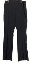 Sosken Jamie Black Straight Leg Dress Pants Womens Size 10 Stretch Center Pleat