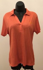 Sport Tech Dry-Fit Women  s Athletic V-Neck Short Sleeve Workout Top Size M