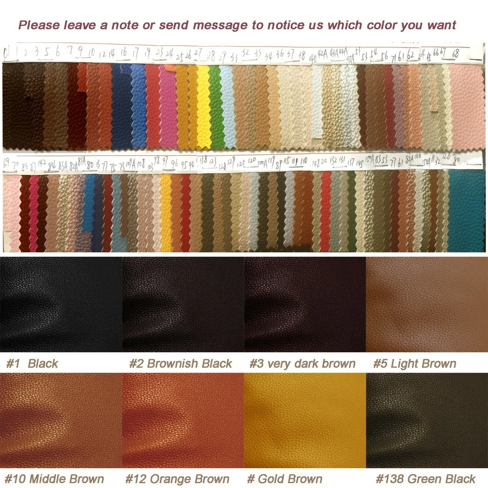 Tailor Made(Cover Only) Faux Leather Sofa Patio Bench Cushion Pillow Case Pb4 - Image 2 of 4