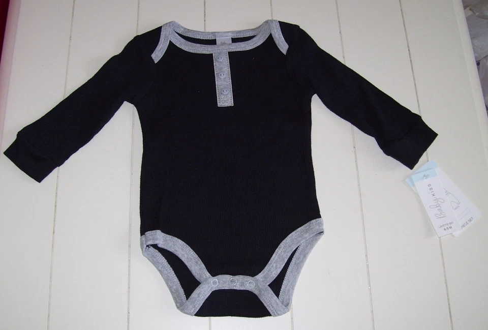 Niños Bebé Beso 3 Piezas Dinosaurio LS Body Pantalones Sombrero Layette Conjunto 6-9M Foto 2 de 4