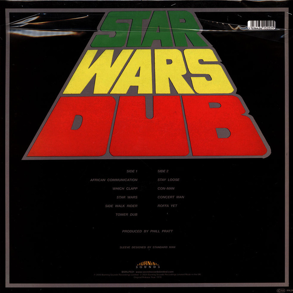 洋楽 Phill Pratt STAR WARS DUB UK org LP Phill Pratt – Star Wars Dub – Vinyl (LP, Album), 1978