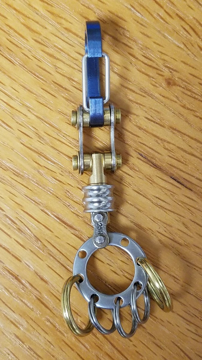 Titanium Carabiner, Snap Spring Hook Clip, EDC Keychain, Key Ring