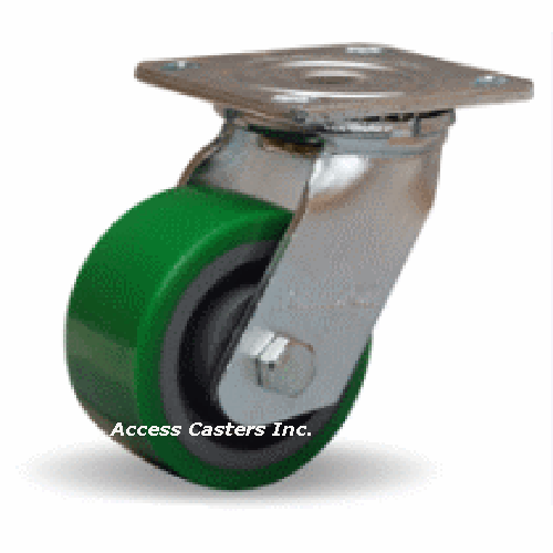 S-524-DB 4" x 2" Hamilton Medium Duty Swivel Caster, Polyurethane on Cast Iron - Picture 1 of 2