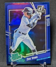 Zac Veen Blue Holo Rated Prospect 2023 Donruss Card #46 Colorado Rockies