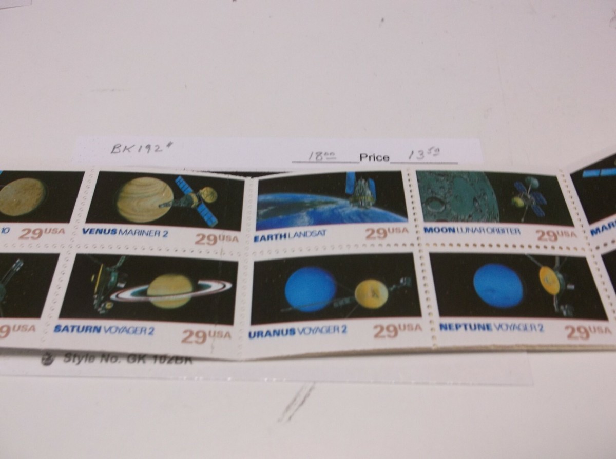 US #BK192 Mint Booklet of Stamps Space Exploration 20 Stamps | eBay