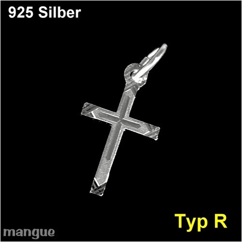 Kreuz Anhänger Kommunion Taufe Konfirmation 925 Silber auf Wunsch mit Kette - Bild 18 von 20