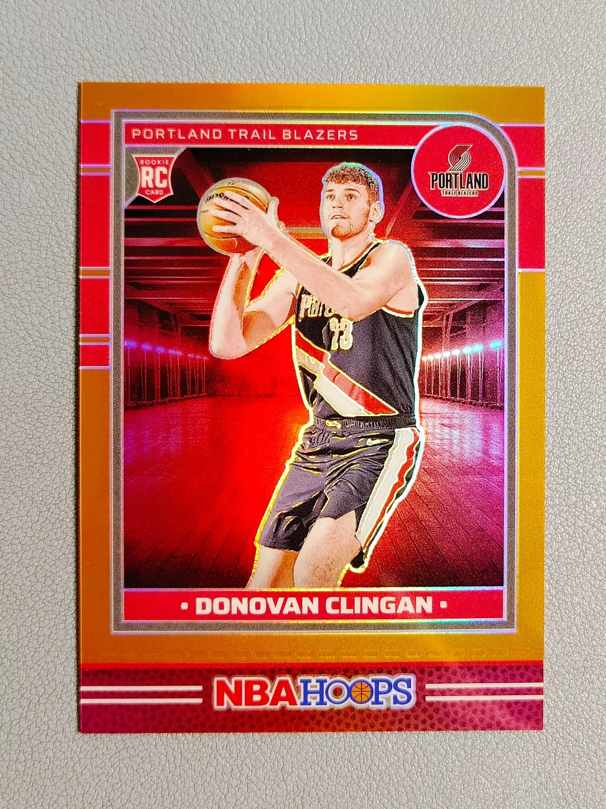 2024-25 Panini Hoops Donovan Clingan 90/199 Orange Prizm Premium Rookie RC #237