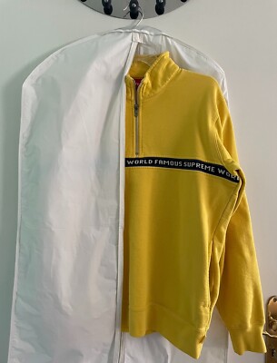 Supreme World Famous Half Zip - FW16 Size Medium Half Zip Sun Yellow 