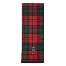  PC0615-625 Mens Polo Ralph Lauren Plaid Bear Scarf