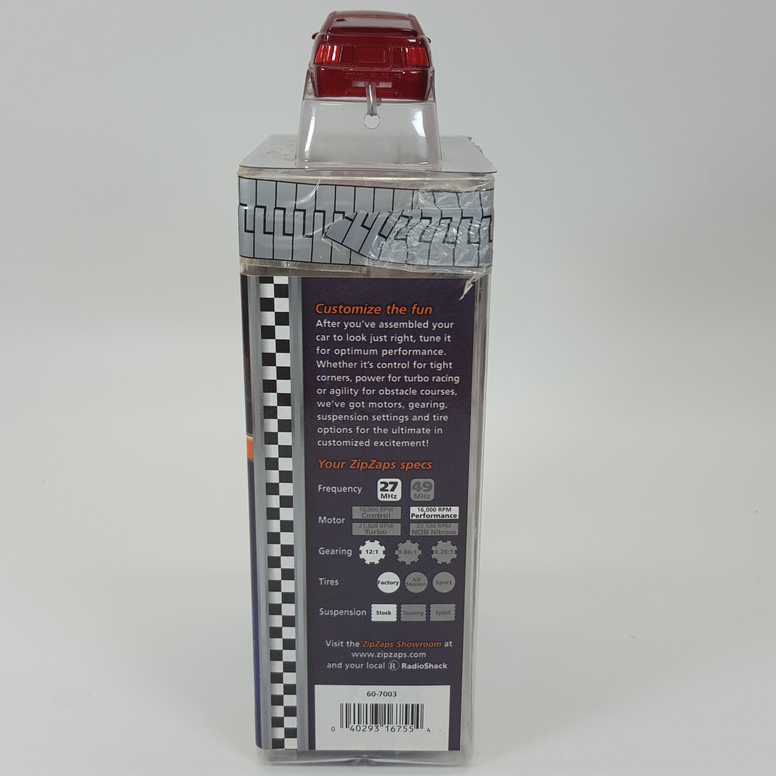 Zip Zaps Radio Shack Micro RC Car Ford SVT Mustang Cobra NOT SEALED