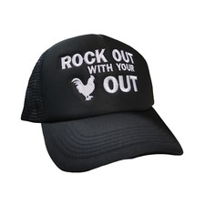 Rock Out with Your Cock Out - Funny Adult Quality Embroidered Cap - Party Gift