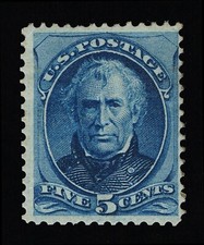 VERY AFFORDABLE GENUINE SCOTT #179 F-VF MINT OG H 1875 CBNC BLUE ZACHARY TAYLOR