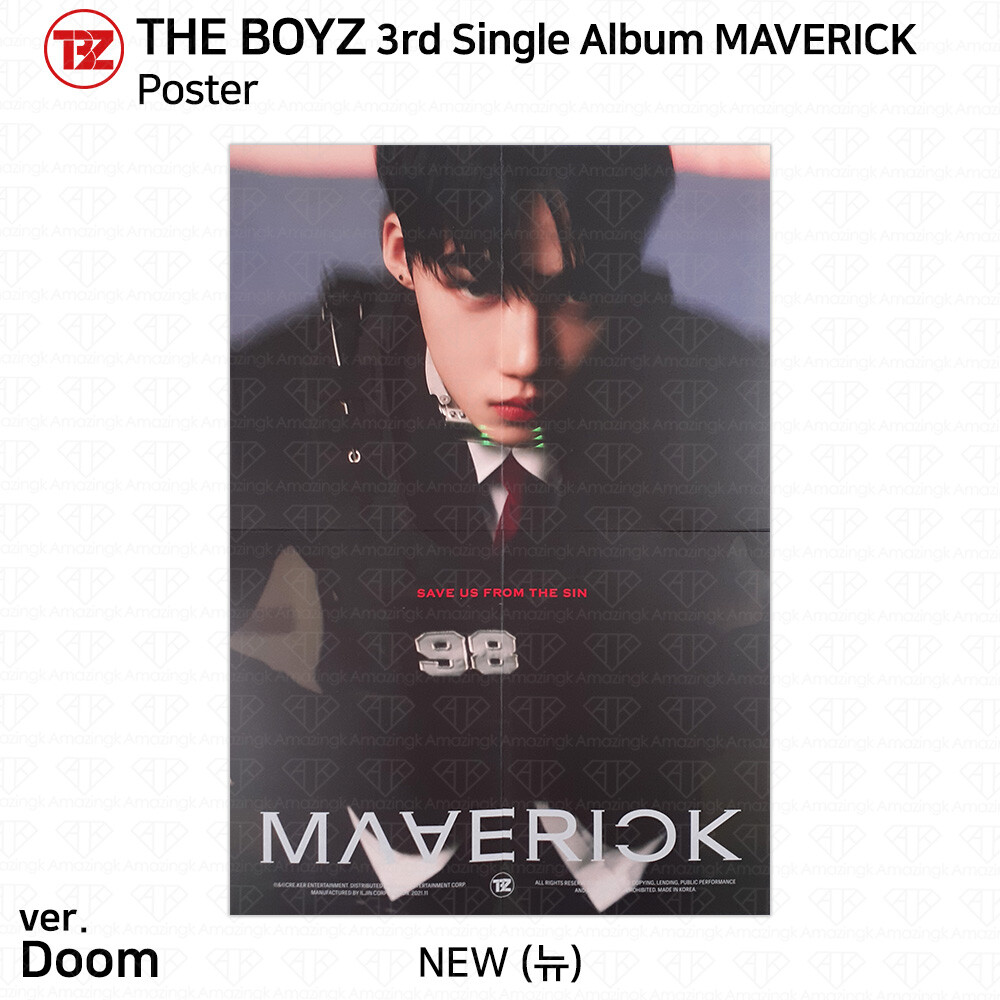 The Boyz 3rd Single Album Maverick Official Photocard Poster New