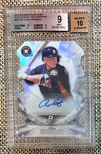 2016 Bowman Platinum Alex Bregman RC #04/25 Platinum Cut Autographs SSP BGS 9/10