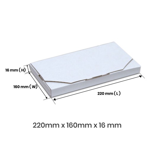 White Diecut Superflat Mailing Box Cardboard Mailer Shipping Small Large Medium - Picture 15 of 55