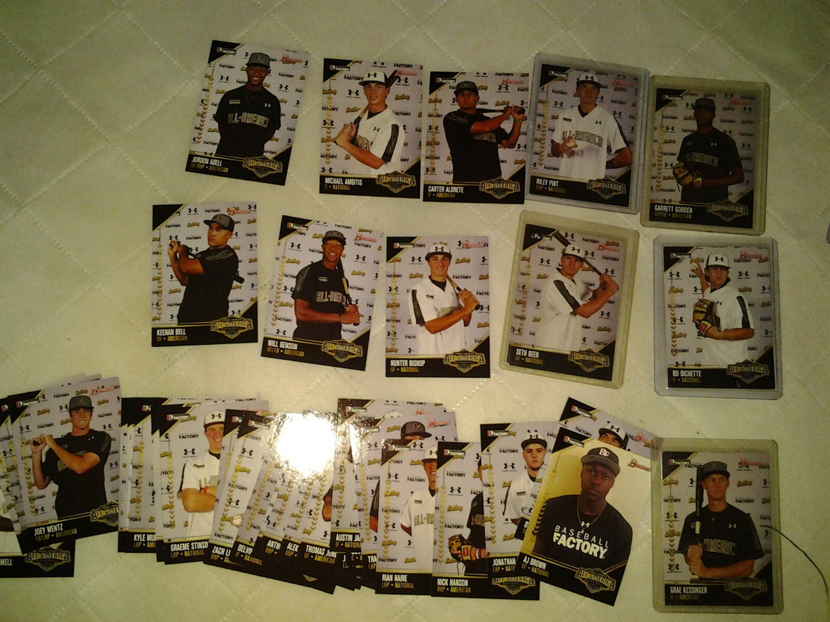 2015 Under Armor All American baseball cards Alek Manoah, Hunter Bishop AJ  Brown