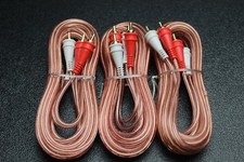 3 PCS 6 FT RCA WIRE AUDIOPIPE 2 CHANNEL CAR HOME AUDIO INTERCONNECT BMS-6