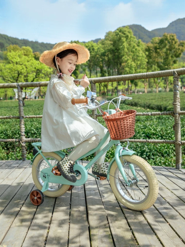 Детский велосипед JOYSTA Manchi 12-18 дюймов с корзиной для тренировочных колес для девочки 2-9 лет - Изображение 4 из 4