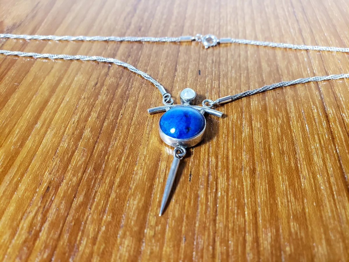 Blue gem shop necklace