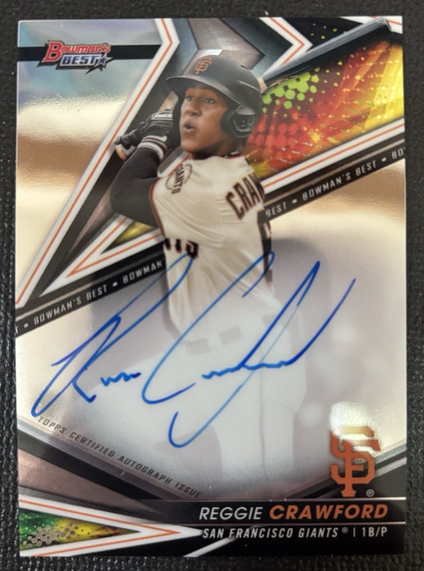 2022 Bowman's Best #B22-RC Reggie Crawford Best of 2022 Autographs