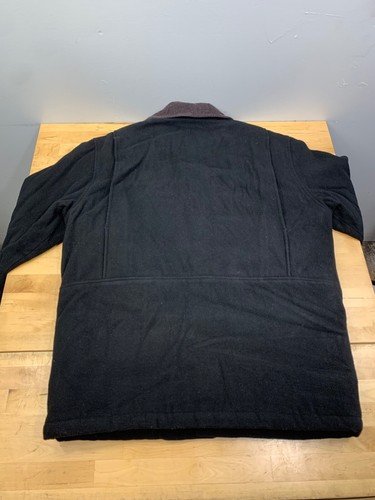 Vtg Timberland Weathergear Wool Blend Jacket Mens XS Lined Heavy Black 10962 - Picture 10 of 11
