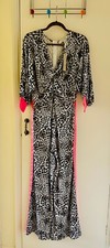 Liquorish Boutique Sz 8 Small NEW TAGS Animal Print Stretch Jumpsuit Festival