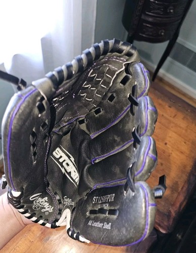 Rawlings Black Baseball Glove ST1200FPUR 12in RHT Youth Purple Nice Free Ship - Picture 15 of 15