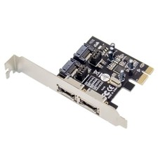 PCIe PCI-Express to 4 Ports SATA 3.0 eSATA Converter Expansion Card ASM1061 Chip
