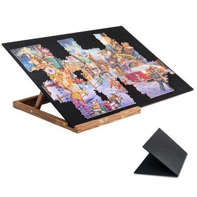 Tektalk Foldable Jigsaw Puzzle Board with 3 angle adjustable Bracket / Stand,...