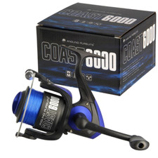 Sea Fishing Reel Coast 6000 Reel Beach Shore Casting Fixed Spool + 20 lb Line