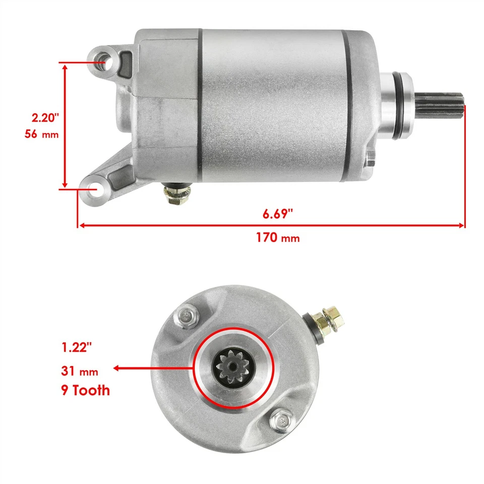 Solenoide de relé de arranque para Polaris Ranger 570/Ranger Crew 570 tamaño completo 2015-25 Foto 2 de 4