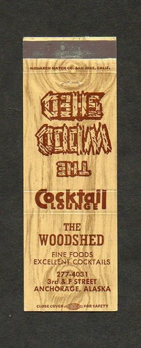 The Woodshed Restaurant & Lounge Anchorage Alaska Unused Front Strike Matchcover - Picture 1 of 2