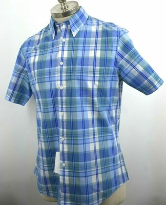 Brooks Brothers Mens Plaid Blue Short 