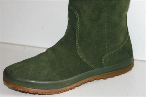 FORNARINA Mi Bottes Daim Vert Chasse Talons Plats T 36 TBE - Imagen 4 de 7